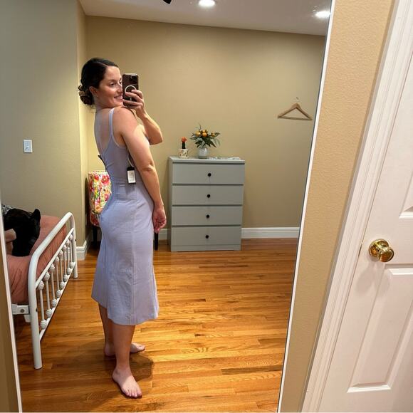 NWT mariam anna barska Purple Lavender Sexy Bodycon Maxi Dress Medium - Picture 2 of 14